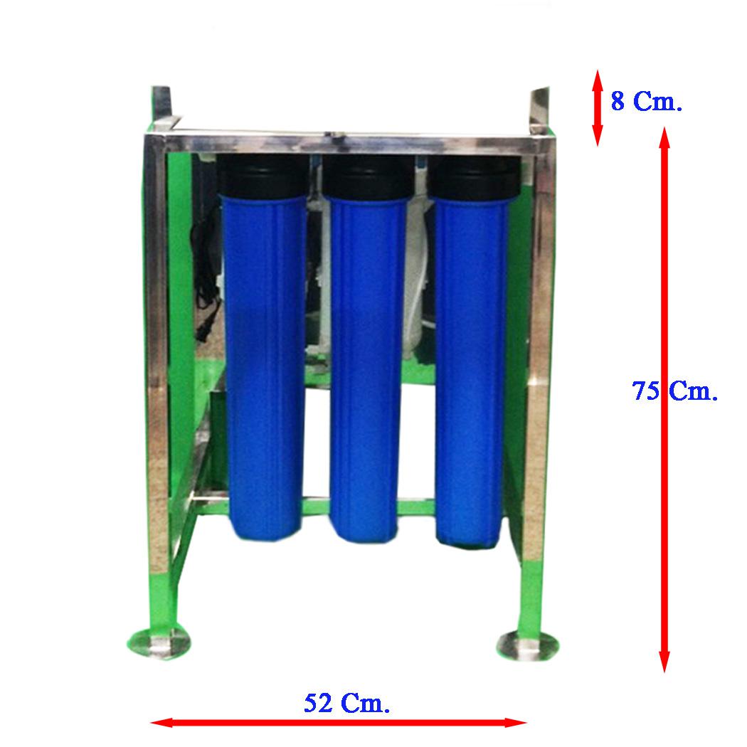 เครื่องกรองน้ำระบบ RO.ขาตั้งโครงสแตนเลส