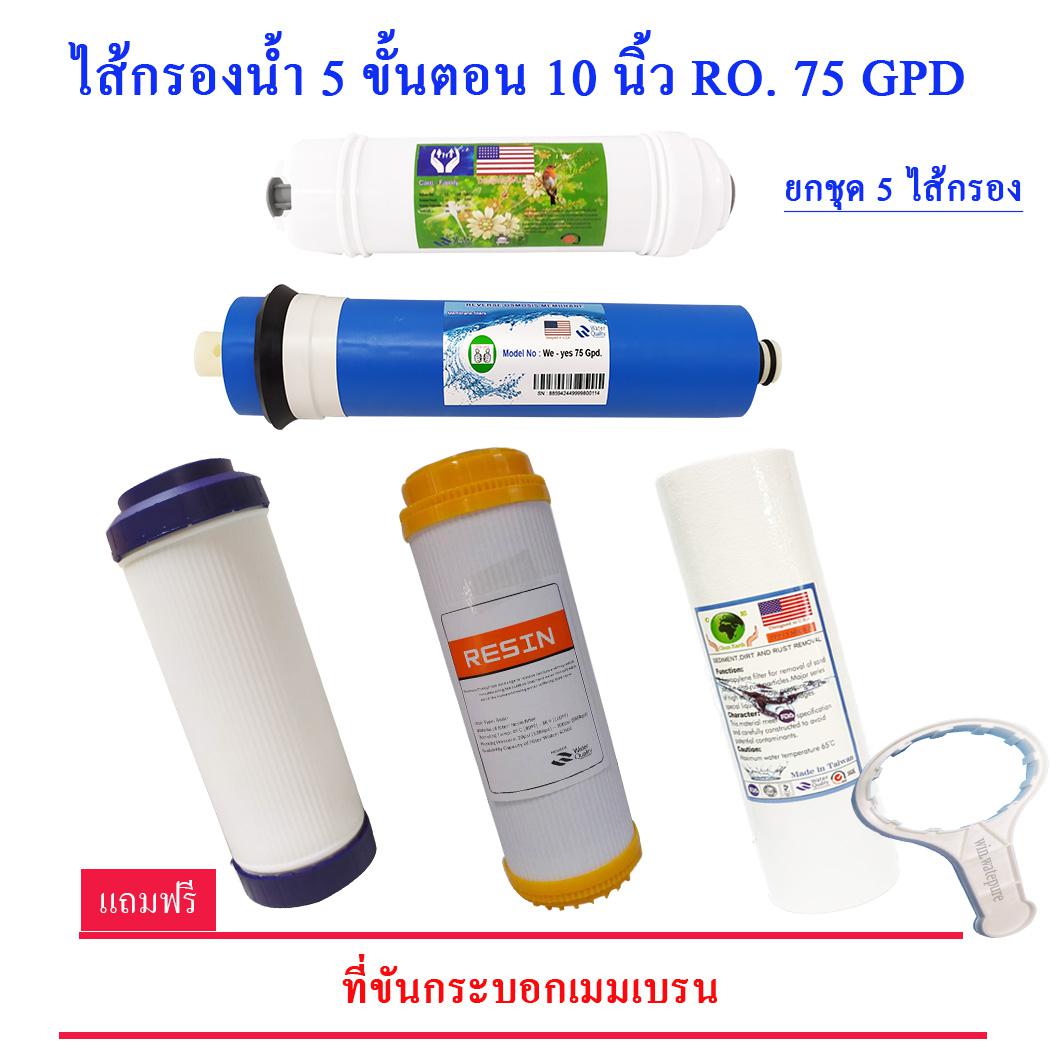 ไส้กรองน้ำ 10 นิ้ว RO. 75 G